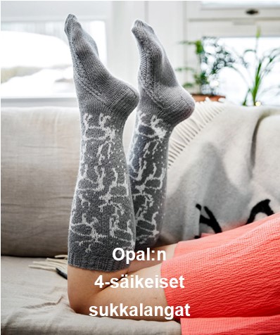 Opal 4-säikeiset sukkalangat