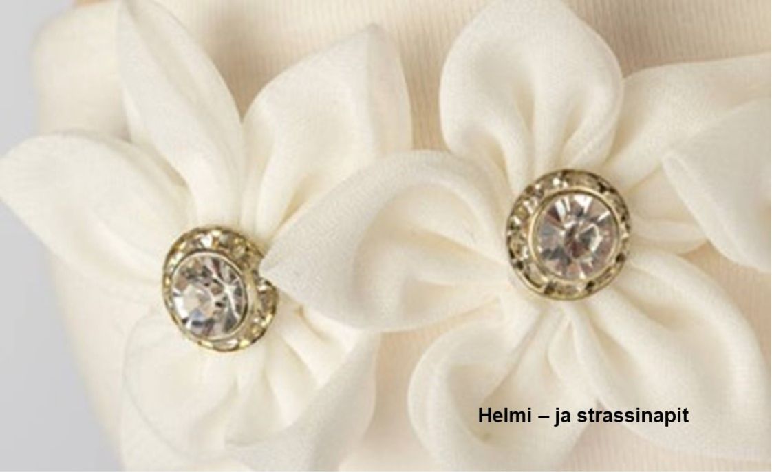 Helmi- ja strassinapit käsitöihin