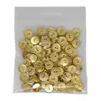 MUOVINEN 2-REIKÄ NAPPI 12 MM KULTA 1PUSSI (N. 60 KPL) N2843-12 - Koristenapit - 36610 - 1