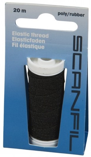 ELASTIC THREAD 20M MUSTA - Kuminauhat - 25920 - 1
