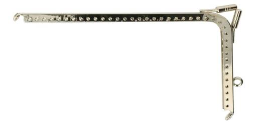 KUKKARONKEHYS NURKASTA AVATTAVA HOPEA 16 X 9,5 CM - Laukku-ja kukkarotarvikkeet - 17640 - 1