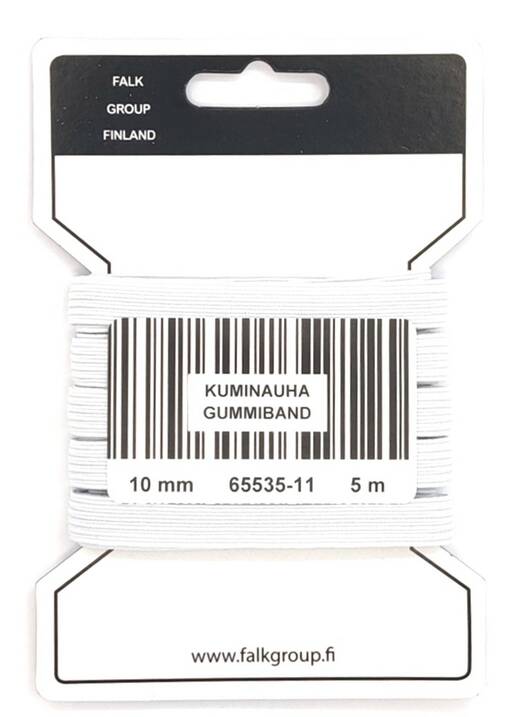 KUMINAUHA 10MM VALK KULUTTAJAPAKKAUS 5M - Kuminauhat kuluttajapakkauksessa - 15190 - 1