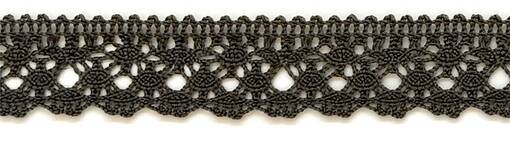 PUUVILLA REUNAPITSI TUMMAN HARMAA 25 MM - Puuvillapitsit - 30420 - 1