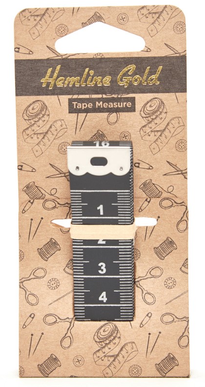 HEMLINE GOLD MUSTA MITTANAUHA 150CM - Ompelutarvike lajitelmat - 11150 - 1