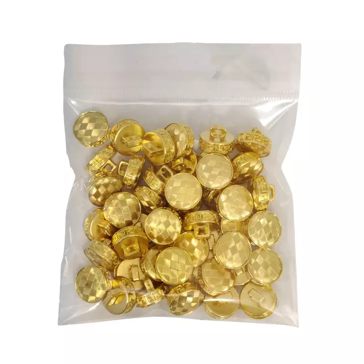 MUOVINEN KANTANAPPI 15 MM KULTA 1PUSSI (N. 40 KPL) N0591-15 - Koristenapit - 36870 - 1