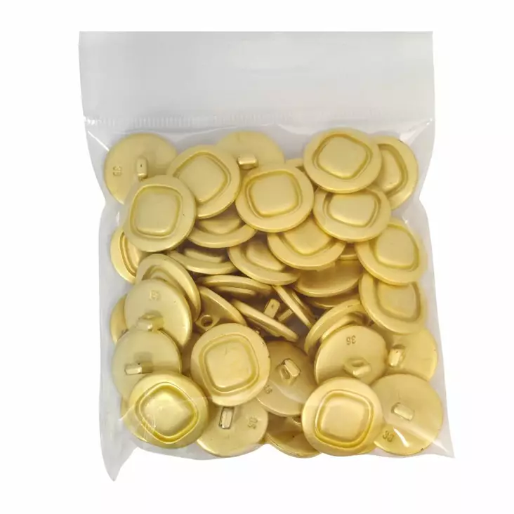 MUOVINEN KANTANAPPI 23 MM MATTAKULTA/RUUTU KUVIO 1PUSSI (N. 40 KPL) N0596 - Koristenapit - 36600 - 1