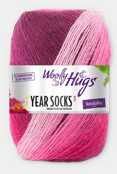 PRO LANA YEAR SOCKS 5 X 100G - Pro Lana 1-säikeinen liukuvärjätty sukka - 31120 - 1