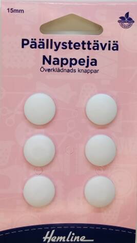 HEMLINE PÄÄLLYSTETTÄVIÄ NAPPEJA - Hemline niitit ja päällystettävät napit - 11301 - 1