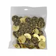 MUOVINEN KANTANAPPI 20 MM KULTA/KUKKA KUVIO 1PUSSI (N. 40 KPL) N2964-20 - Koristenapit - 36591 - 1