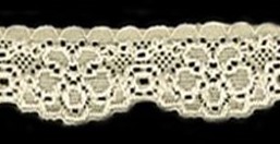 ELASTINEN REUNAPITSI BEIGE 25 MM - Elastiset pitsit - 30381 - 1