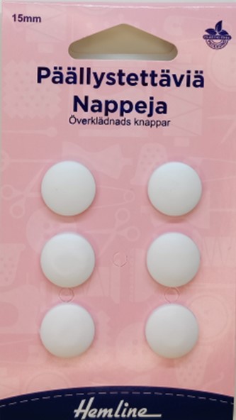 HEMLINE PÄÄLLYSTETTÄVIÄ NAPPEJA - Hemline niitit ja päällystettävät napit - 11301 - 1