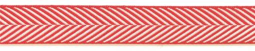NAUHA HERRINGBONE 16 MM PUNAINEN - Kudottunauha - 30181 - 1