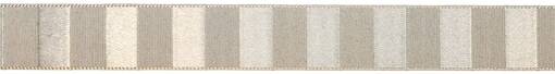 NAUHA RAIDALLINEN ORGANZA NAUHA, BEIGE - Koristenauhat - 30141 - 1