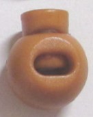 NYÖRINPÄÄ MUOVIA PYÖREÄ ISO OKRA 18 MM - Nyöristopparit ja -päät - 30301 - 1