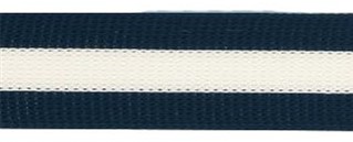 RAITANAUHA 25MM T.SININEN VALKOINEN - Erikoisnauhat - 30211 - 1