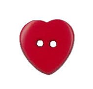 SYDÄNAPPI 15 MM PUNAINEN - Akryylinappi - 31191 - 1