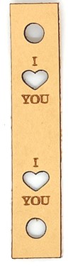 NAHKAMERKKI KIINNITYKSELLÄ-I LOVE YOU - Merkit - 28531 - 1