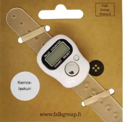 DIGITAALINEN KERROSLASKIN AC01-02 VALKOINEN - Silmukkamerkit, Kerroslaskurit ja Puikko - 36761 - 1