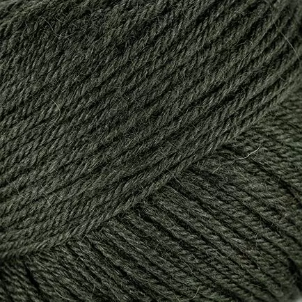 LAINES DU NORD BLUEFACE WOOL 100% VILLA 50G - 125M TUMMANVIHREÄ - Blueface Wool - 36641 - 1