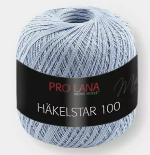 PRO LANA HÄKELSTAR 6 x 100 G 100 % PUUVILLA VAAL.SININEN - Häkelstar 100 - 35881 - 1