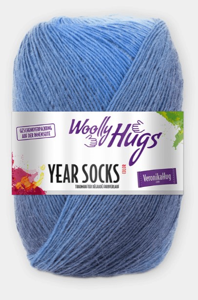 PRO LANA YEAR SOCKS 5 X 100G - Pro Lana 1-säikeinen liukuvärjätty sukka - 31121 - 1