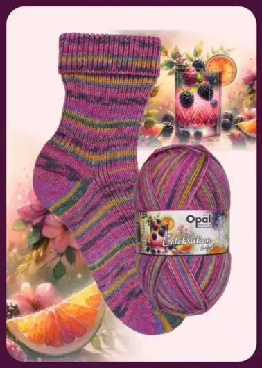 OPAL CELEBRATION 6 ply 75% WOOL 25% PA 150G - 420M KARHUNVATUKKA 11691 - 6-säikeiset sukkalangat - 36742 - 1