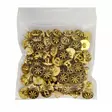 MUOVINEN KANTANAPPI 14 MM KULTA/KUKKAKRANSSI 1PUSSI (N. 60 KPL) N0632-14 - Koristenapit - 36592 - 1