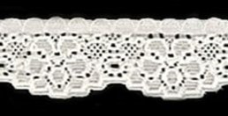 ELASTINEN REUNAPITSI LUONNON VALKOINEN 25 MM - Elastiset pitsit - 30382 - 1