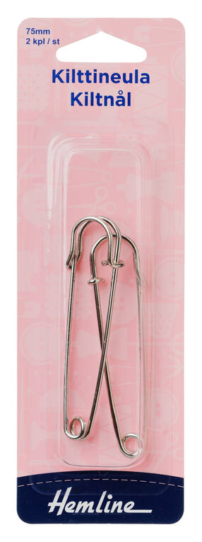 HEMLINE KILTTINEULA 75MM - Hemline hakaneulat - 18462 - 1