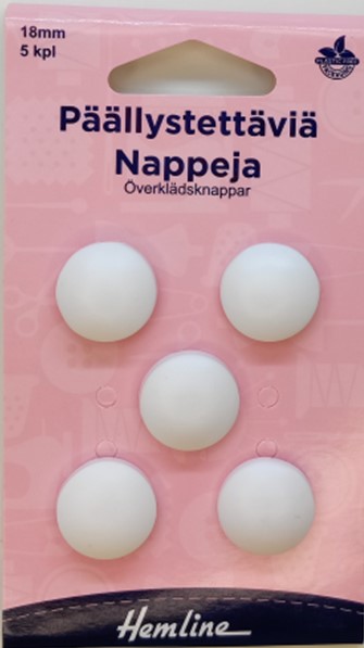 HEMLINE PÄÄLLYSTETTÄVIÄ NAPPEJA - Hemline niitit ja päällystettävät napit - 11302 - 1