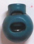 NYÖRINPÄÄ MUOVIA PYÖREÄ ISO PETROOLI 18 MM - Nyöristopparit ja -päät - 30302 - 1