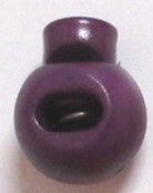 NYÖRINPÄÄ MUOVIA PYÖREÄ ISO TUMMA LILA 18 MM - Nyöristopparit ja -päät - 30312 - 1