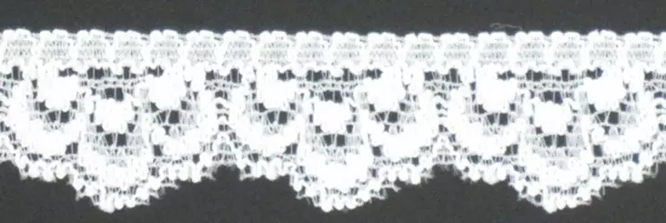 JOUSTAVA REUNAPITSI LUONNON VALKOINEN 17 MM - Elastiset pitsit - 27972 - 1