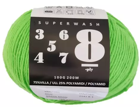 MARKUS COMPANY 8-PLY, GREEN NEON 100GR-200M - 8ply Markus Company sukkalangat - 31532 - 1