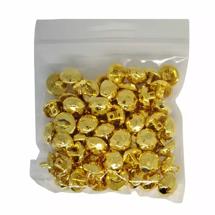 MUOVINEN KANTANAPPI 14 MM KULTA 1PUSSI (N. 50 KPL) N2017 - Koristenapit - 36542 - 1