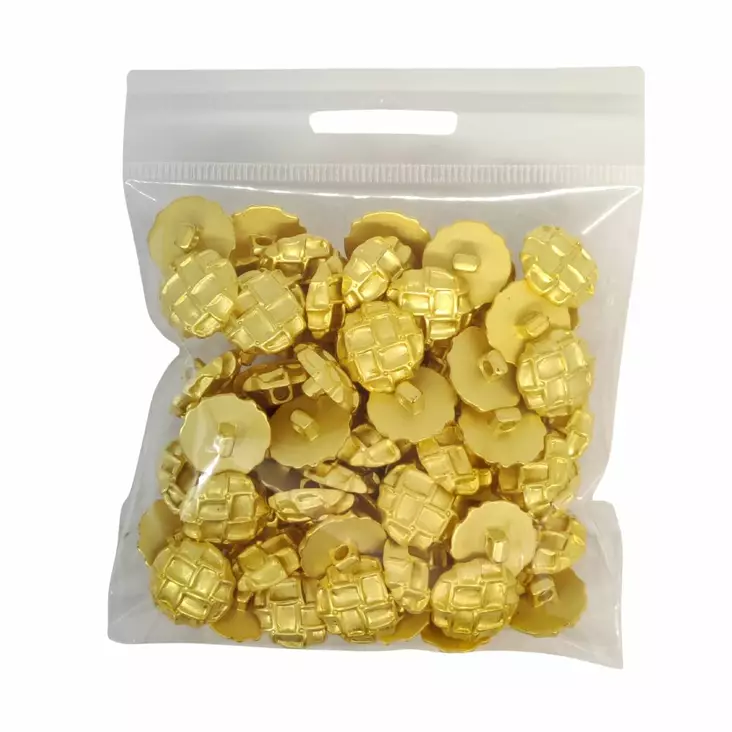 MUOVINEN KANTANAPPI 16 MM KULTA 1PUSSI (N. 50 KPL) N0574 - Koristenapit - 36552 - 1