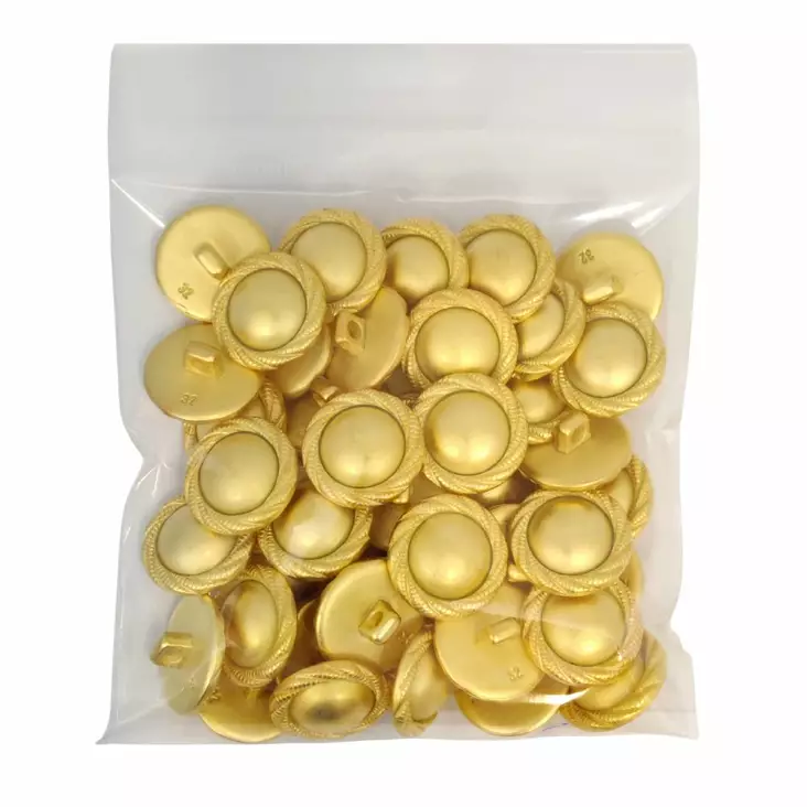 MUOVINEN KANTANAPPI 20 MM MATTAKULTA/KRANSSI KUVIO 1PUSSI (N. 50 KPL) N3449-20 - Koristenapit - 36602 - 1