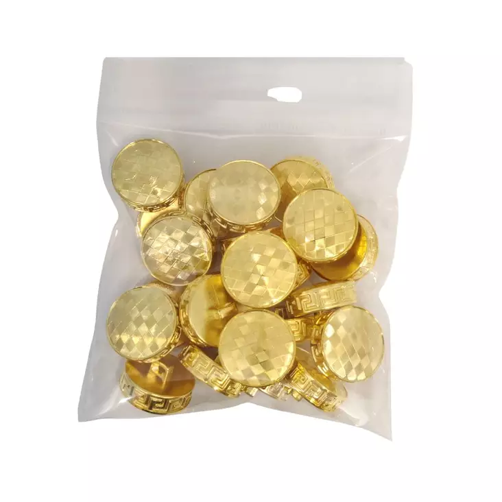 MUOVINEN KANTANAPPI 22 MM KULTA 1PUSSI (N. 20 KPL) N0593-22 - Koristenapit - 36872 - 1