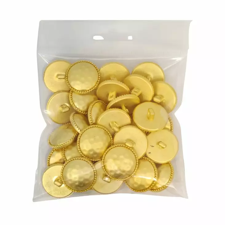 MUOVINEN KANTANAPPI 23 MM MATTAKULTA/KUVIO 1PUSSI (N. 25 KPL) N0584-23 - Koristenapit - 36612 - 1
