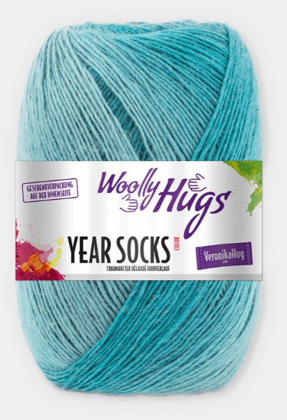 PRO LANA YEAR SOCKS 5 X 100G - Pro Lana 1-säikeinen liukuvärjätty sukka - 31122 - 1