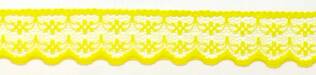 VÄRILLINEN TEKOKUITU REUNAPITSI KELTAINEN 22 MM - Tekokuitupitsit - 30473 - 1