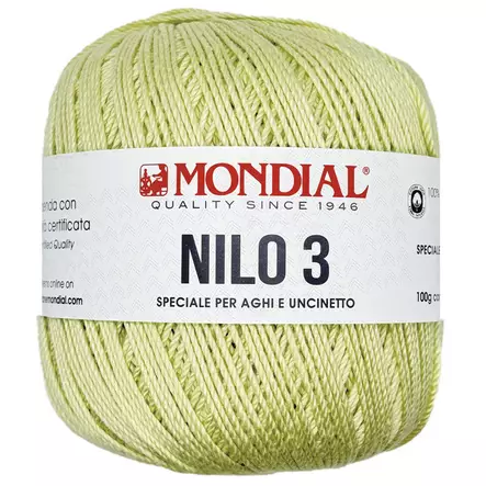 MONDIAL NILO-3-186 VAALEANVIHREÄ 100% PUUVILLA 100G - 200M - Nilo 3 - 35973 - 1