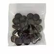MUOVINEN KANTANAPPI 20 MM RUSKEA/KUVIO 1PUSSI (N. 25 KPL) N5725-20 - Koristenapit - 36673 - 1