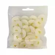 MUOVINEN KANTANAPPI 22 MM L.VALKOINEN/KULTA 1PUSSI (N. 30 KPL) N1620-22 - Koristenapit - 36693 - 1
