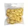 MUOVINEN KANTANAPPI 22 MM MATTAKULTA/KRANSSI KUVIO 1PUSSI (N. 30 KPL) N3449-22 - Koristenapit - 36603 - 1