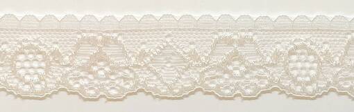 ELASTINEN REUNAPITSI OFF WHITE 27 MM - Elastiset pitsit - 30023 - 1
