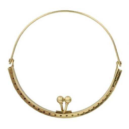 KUKKARONKEHYS/LAUKUN SANKA KULTA LEV. 14 CM - Laukku-ja kukkarotarvikkeet - 14923 - 1