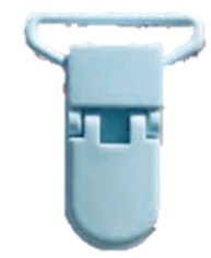 LASTEN KLIPSIT MUOVIA VAALEAN SININEN 25 MM - Klipsit - 27913 - 1