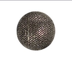 METALLINEN KANTANAPPI 28MM HOPEA/MUSTA - Metallinapit - 31183 - 1