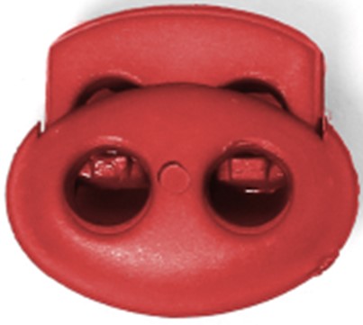 NYÖRINKIRISTIN 2 REIKÄÄ/PIENI PUNAINEN 20 mm - Nyöristopparit ja -päät - 30323 - 1